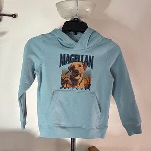 Magellan Outdoors Light Blue Dog Graphic Hoodie